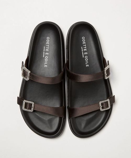 ODETTE E ODILE/【WEB限定】ビジューバックル サンダル10■/サンダル