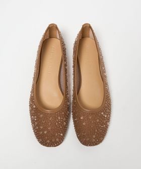 ODETTE E ODILE/クリアビジューチュール フラット10↑/フラットシューズ