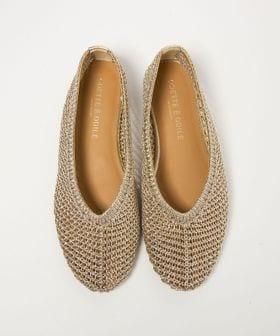 ODETTE E ODILE/【WEB限定】メタリックニット フラット10■/フラットシューズ