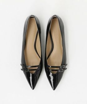 ODETTE E ODILE/ダブルベルトポインテッド フラット10↑/フラットシューズ