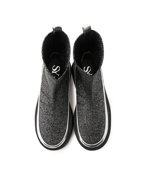 UNISA⭐︎雪道OK⭐︎リブニットショートブーツ⭐︎中古 SY＞ニット ショートブーツ50○↑