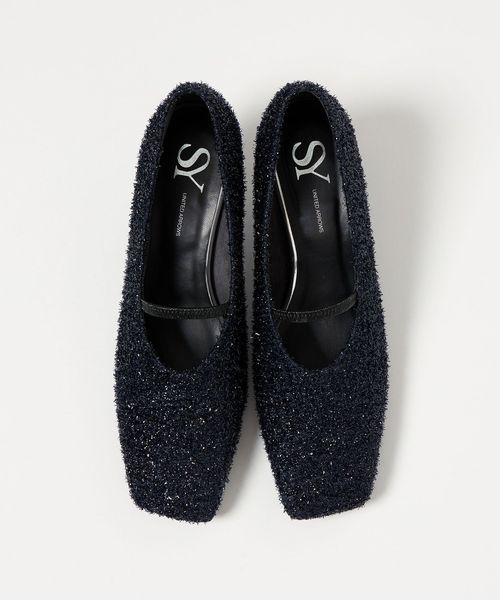 UNITED ARROWS ブラック ウェッジソールパンプス UNITED ARROWS ブラック ウェッジソールパンプス