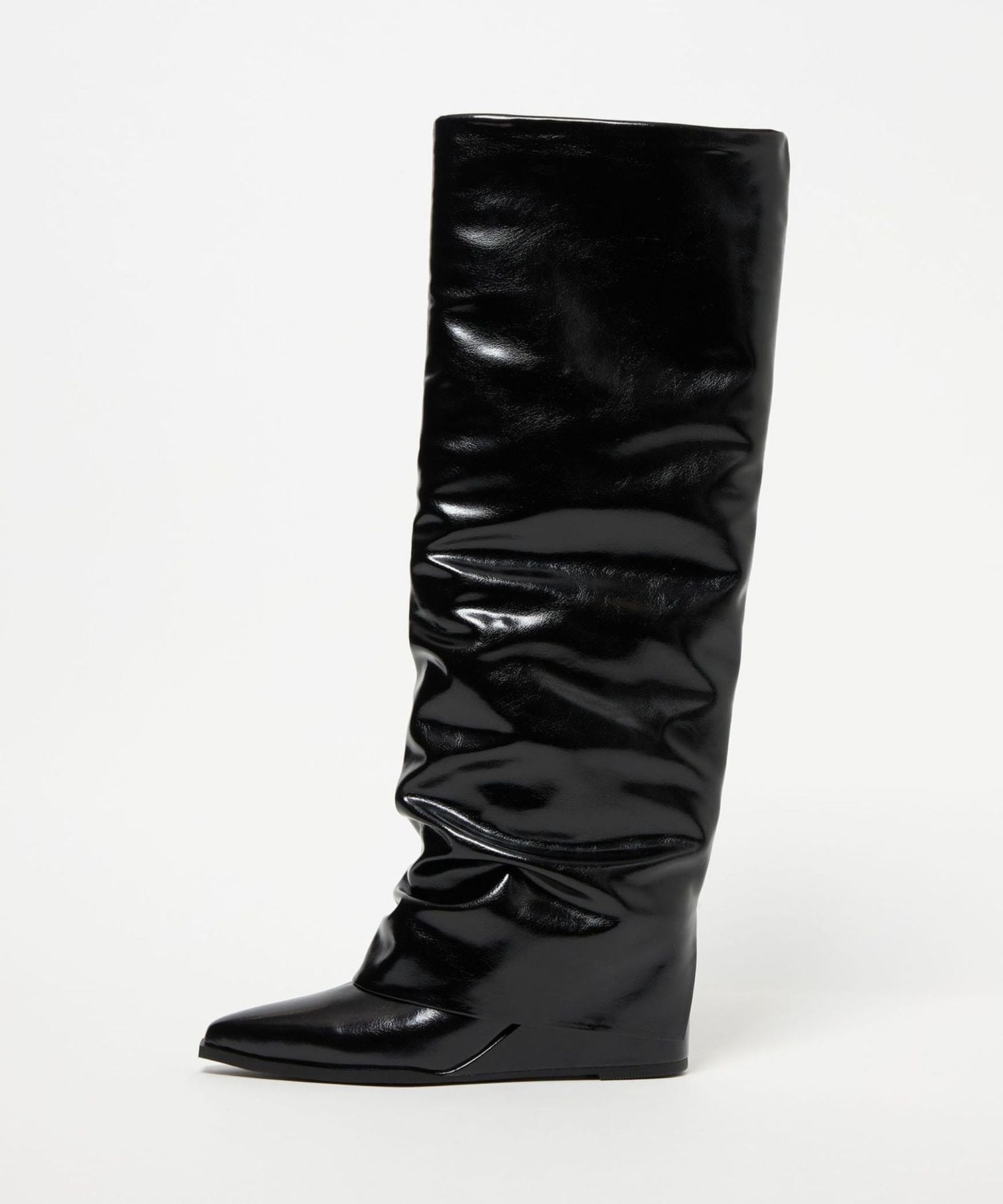 ＜SY＞ カバードウェッジ ロングブーツ65↑ SY＞ カバードウェッジ ロングブーツ65↑