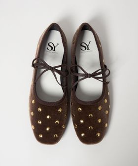 SY/＜SY＞マルチドットバレエ VE フラット10↑/バレエシューズ