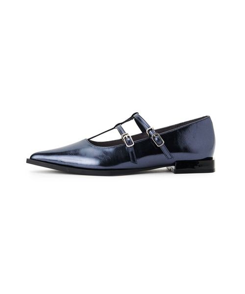 【美品】　odette e odile　スタッズピースベルト　フラット　黒 4600025S0006_l1_a007.jpg