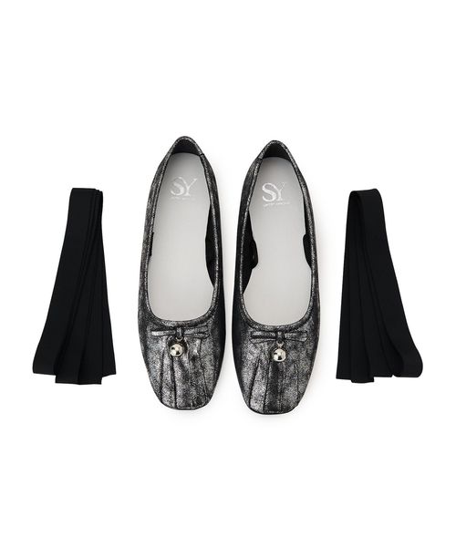 UNITED ARROWS ＜SY＞トゥタックチャームバレエ フラット10●↑ UNITED ARROWS LTD. OUTLET｜<SY>トゥタックチャームバレエ