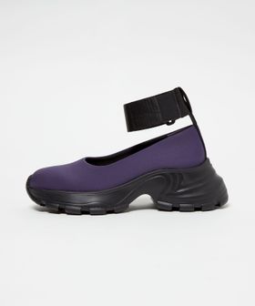 SY/＜SY＞ネックベルクロストラップ フラット65↑/フラットシューズ