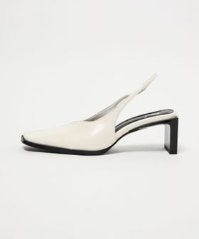 SY/＜SY＞ スクエアエッジヒールバックベルト パンプス55↑/パンプス