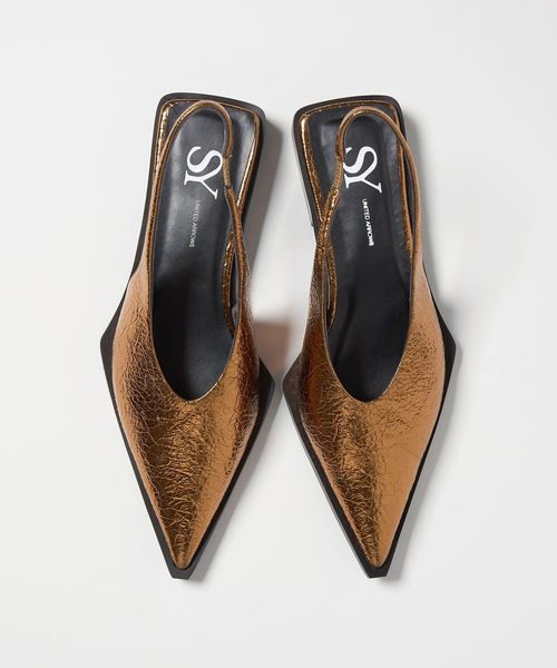 SY/＜SY＞ ポインテッドエッジピースバックベルト フラット20↑/フラットシューズ