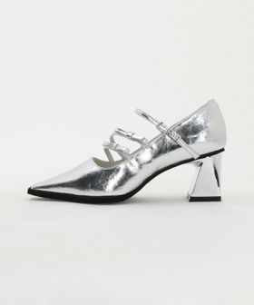 SY/＜SY＞ダブルリボン スクエア パンプス60↑/パンプス