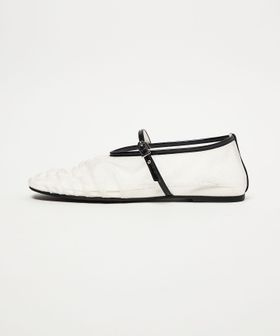 SY/＜SY＞シースルーギャザーベルトフラット10↑/フラットシューズ