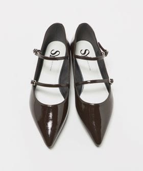 SY/＜SY＞ ポインテッド ダブルストラップ フラット15↑/フラットシューズ