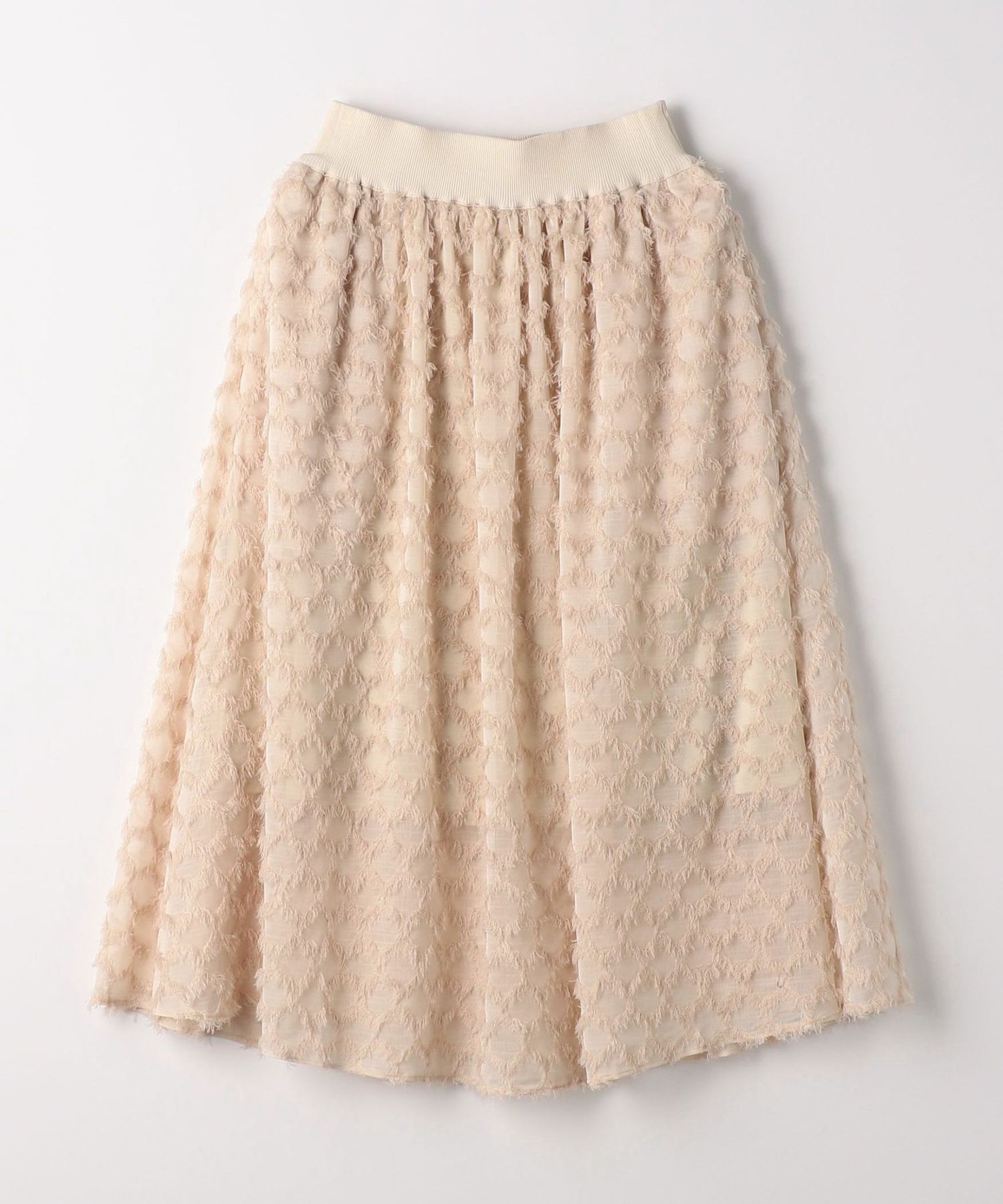 【60%オフ】UNITEDARROWS カットジャガードフレアスカート　36 カットジャガード フレアスカート