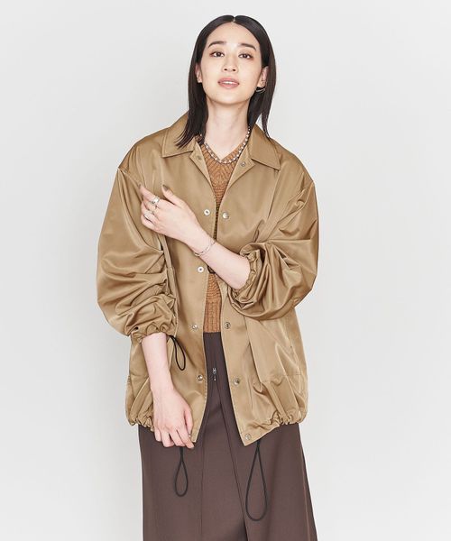 アストラット フリンジ ポンチョ ASTRAET ユナイテッドアローズ ブラウン ルックブック｜アストラット（ASTRAET）｜WOMEN｜2024年春コレクション