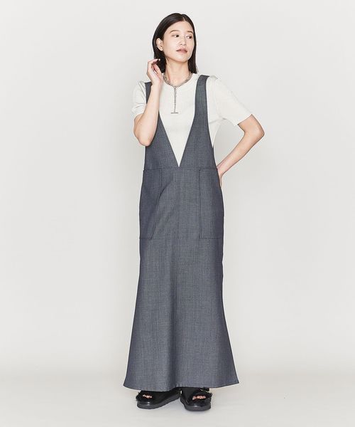 ASTRAET＞ツイル ジャンパースカート 