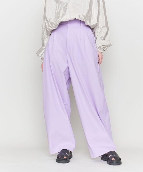 ASTRAET/＜ASTRAET＞コットンポリエステル シャンブレー バギーパンツ/その他パンツ