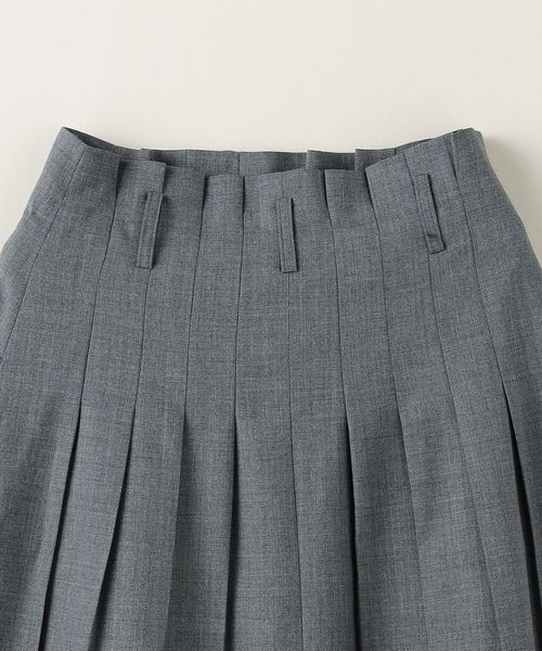 ASTRAET シープレザートラペーズスカート ASTRAET＞ タック トラペーズスカート
