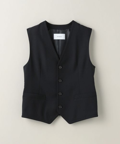 ASTRAET◆ベスト/--/コットン/NVY/5422-299-0096 アンドイット and it_ ジャガードニットベストセット トップス
