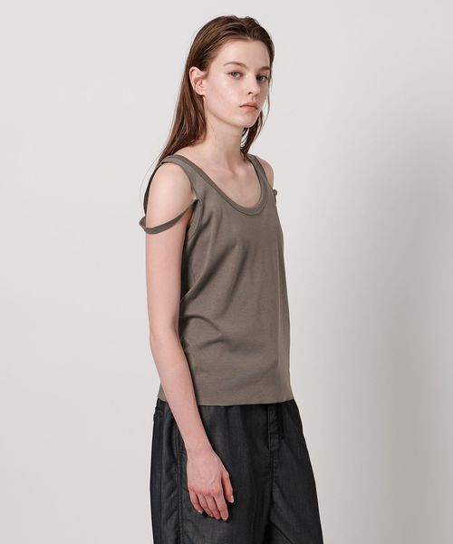 タンクトップ ノースリーブ 「ASTRAET」フライス スリット タンクトップ レディース ASTRAET＞フライス スリット タンクトップ