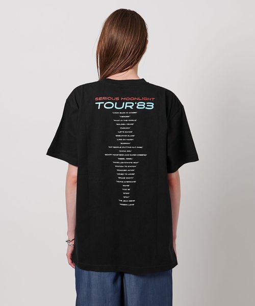 トップス ASTRAET ASTRAET＞D/BOWIE 83TOUR2 プリントTシャツ