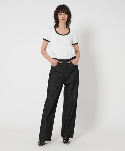 ASTRAET＞13オンス REGULAR ブラックデニムパンツ UNISEX
