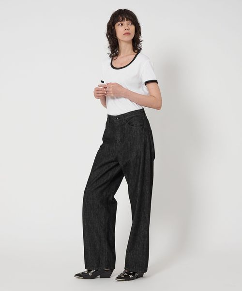 ASTRAET＞13オンス REGULAR ブラックデニムパンツ UNISEX