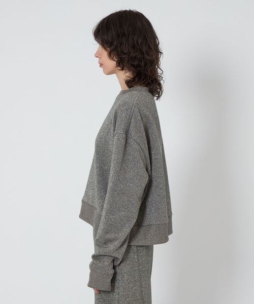 トレーナー スウェット 「ASTRAET」ラメ ウラケ クルーネックスウェット UNISEX レディース メンズ ASTRAET トレーナー スウェット 「ASTRAET」ラメ ウラケ クルー