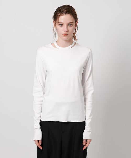 tシャツ 「ASTRAET」フライス  エリスリット ロングスリーブTシャツ レディース ASTRAET＞フライス エリスリット ロングスリーブTシャツ