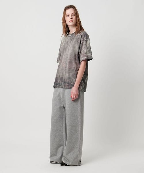 ASTRAET＞コットン アシッド クルーネックTシャツ
