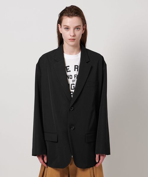 ASTRAET＞ギャバ 2ボタン テーラードジャケット UNISEX