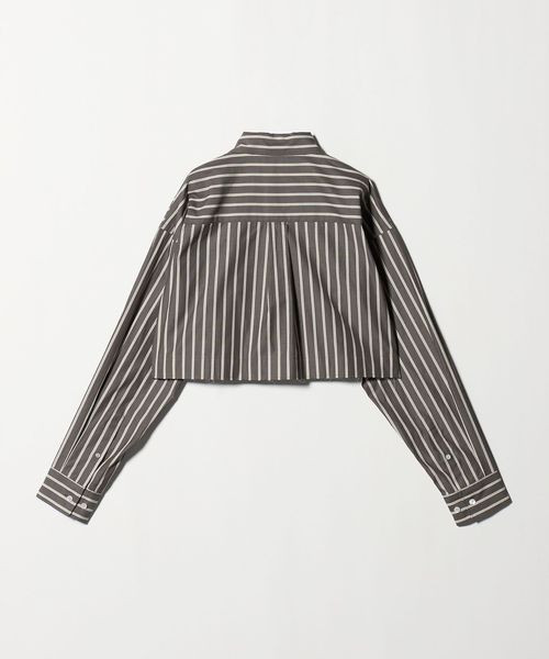 ASTRAET - 美品 ASTRAET C/Pレギュラーカラー クロップドブラウス ASTRAET（アストラット）の「＜ASTRAET＞C/P レギュラーカラー