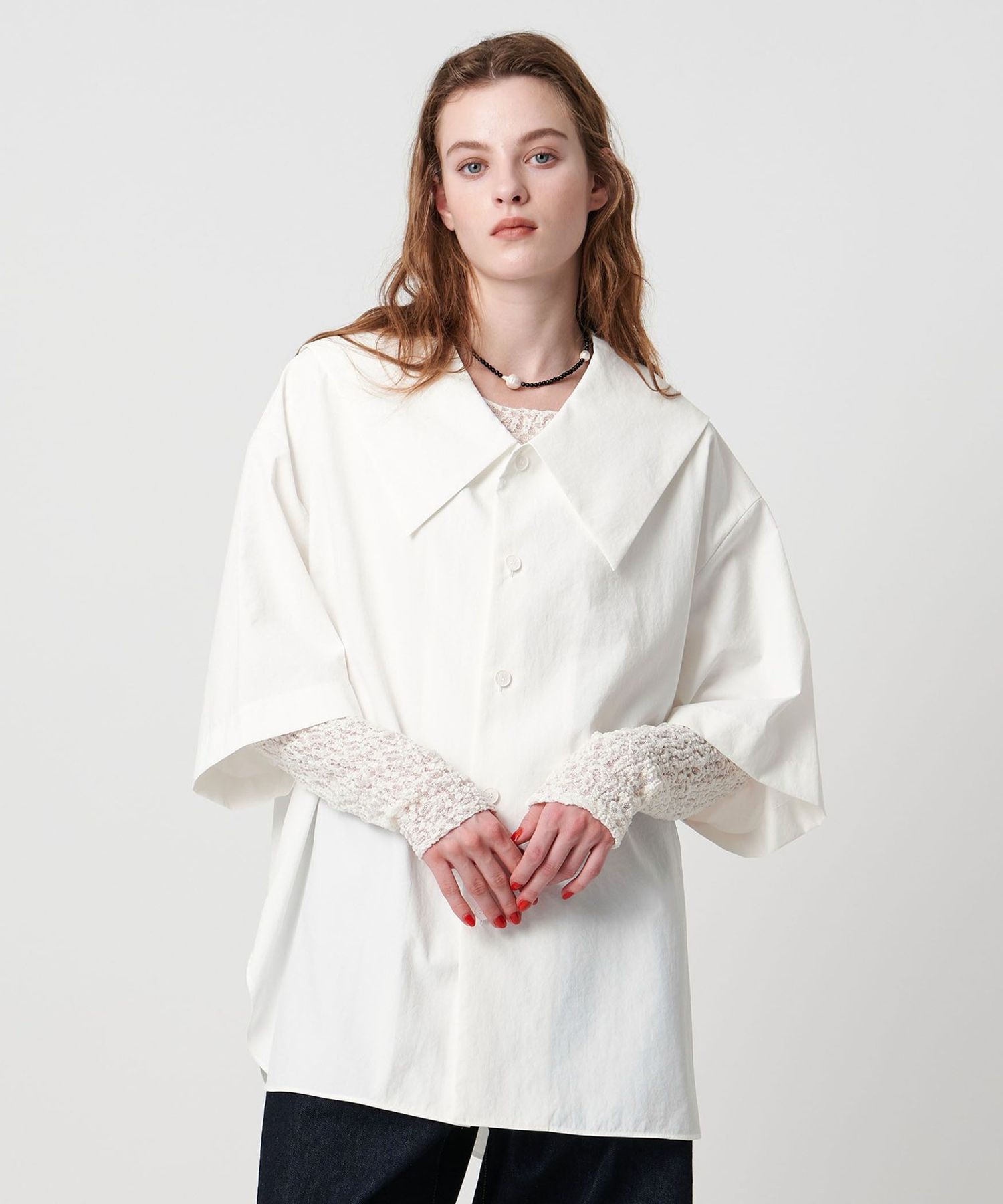 ★美品★ヒロコハヤシ 麻 リネン ハーフコート セーラーカラー 5400025F0347_x1_a010.jpg