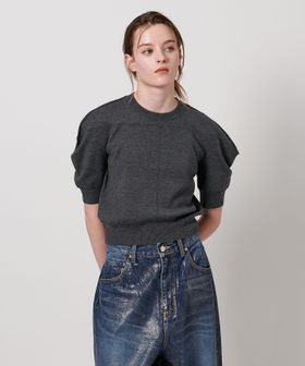 ASTRAET/＜ASTRAET＞16G ボリュームショルダー クルーネックニット/ニット / セーター