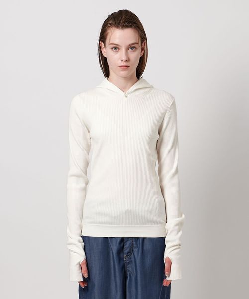 美品✨ASTRAET　ユナイテッドアローズ　リブニット　ボウタイ　ブラウン レディ ロングスリーブ ニット （ニット・セーター）｜UNITED