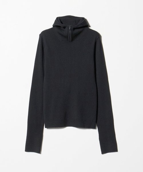 ASTRAET＞フーデッド リブニット