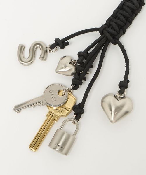 OSOI ロープ キーリング ブラック OSOI】韓国人気☆ROPE KEY RING (OSOI/キーホルダー・キーリング