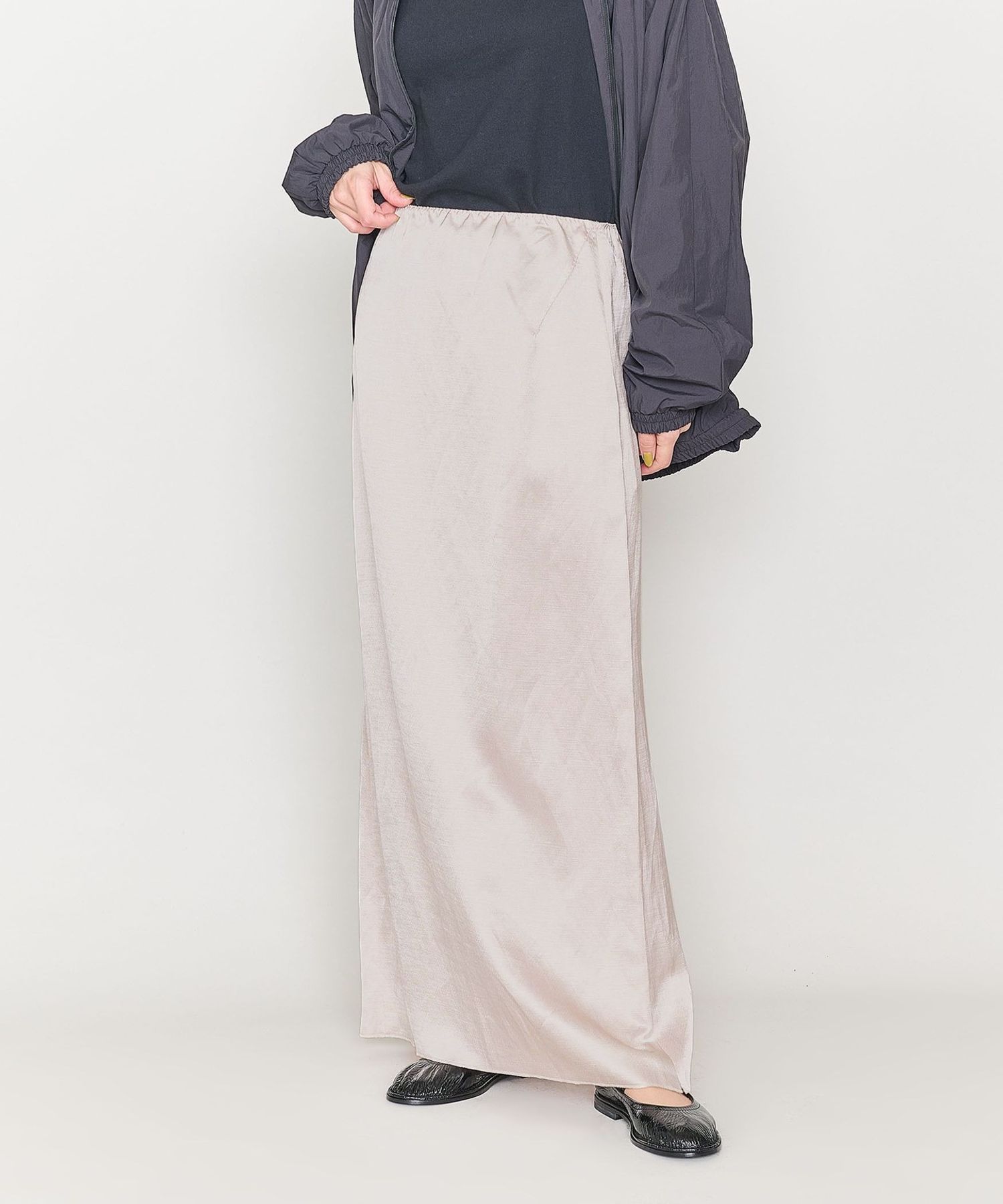 【NATURAL】<ASTRAET>カルゼ タイトロングスカート NAT ASTRAET＞カルゼ タイトロングスカート NAT