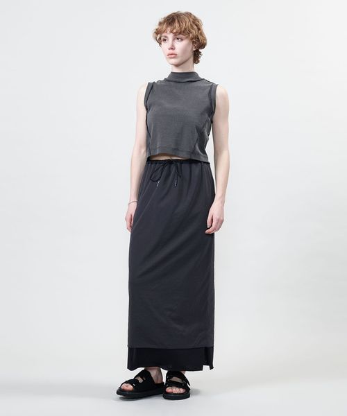 tシャツ 「ASTRAET」コットン ハイネック ノースリーブカットソー レディース ASTRAET＞コットン ハイネック ノースリーブカットソー
