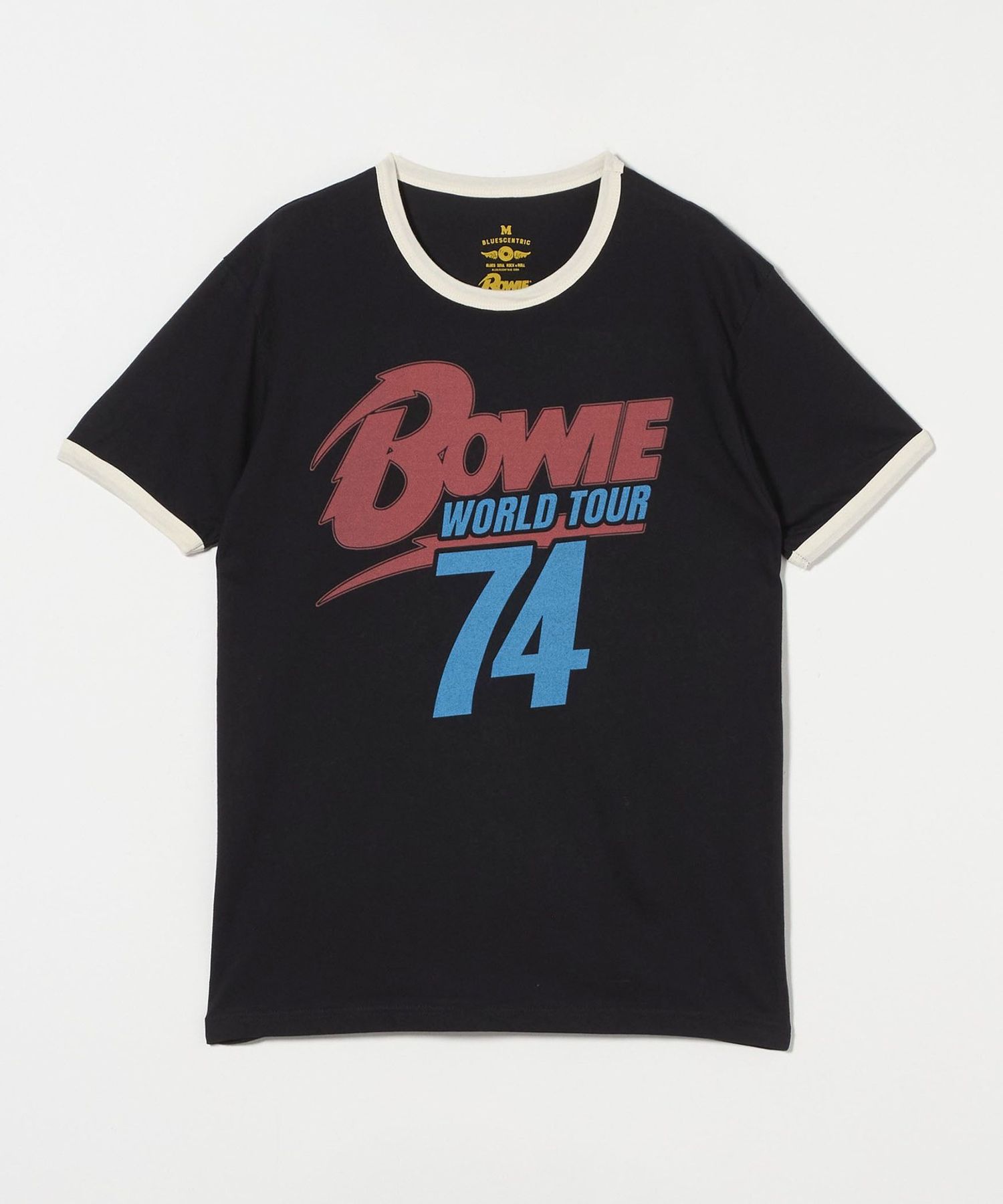 tシャツ 「BLUESCENTRIC」D BOWIE WTUOR74 Tシャツ レディース David Bowie '74 Vintage Tour Ladies T Shirt - Relaxed Fit
