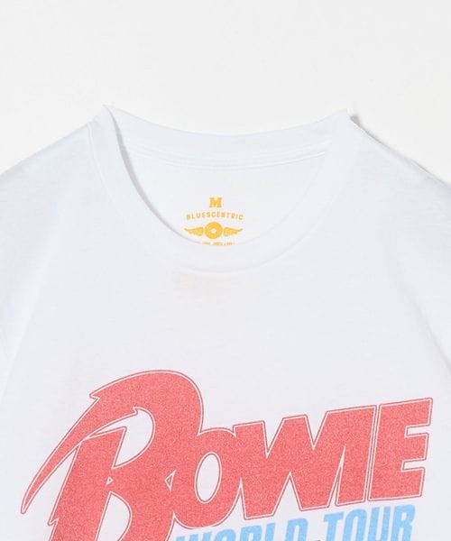 tシャツ 「BLUESCENTRIC」D BOWIE WTUOR74 Tシャツ レディース David Bowie '74 Vintage Tour Ladies T Shirt - Relaxed Fit