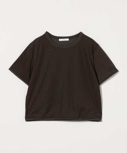 ASTRAET＞テンジクxシフォン レイヤード Tシャツ