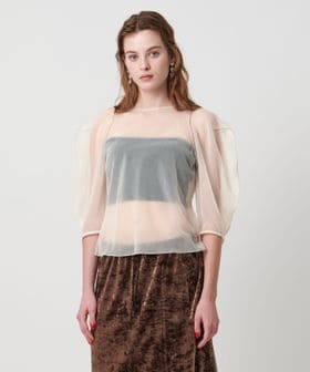 ASTRAET/＜ASTRAET＞ シアー パフスリーブカットソー/Tシャツ / カットソー