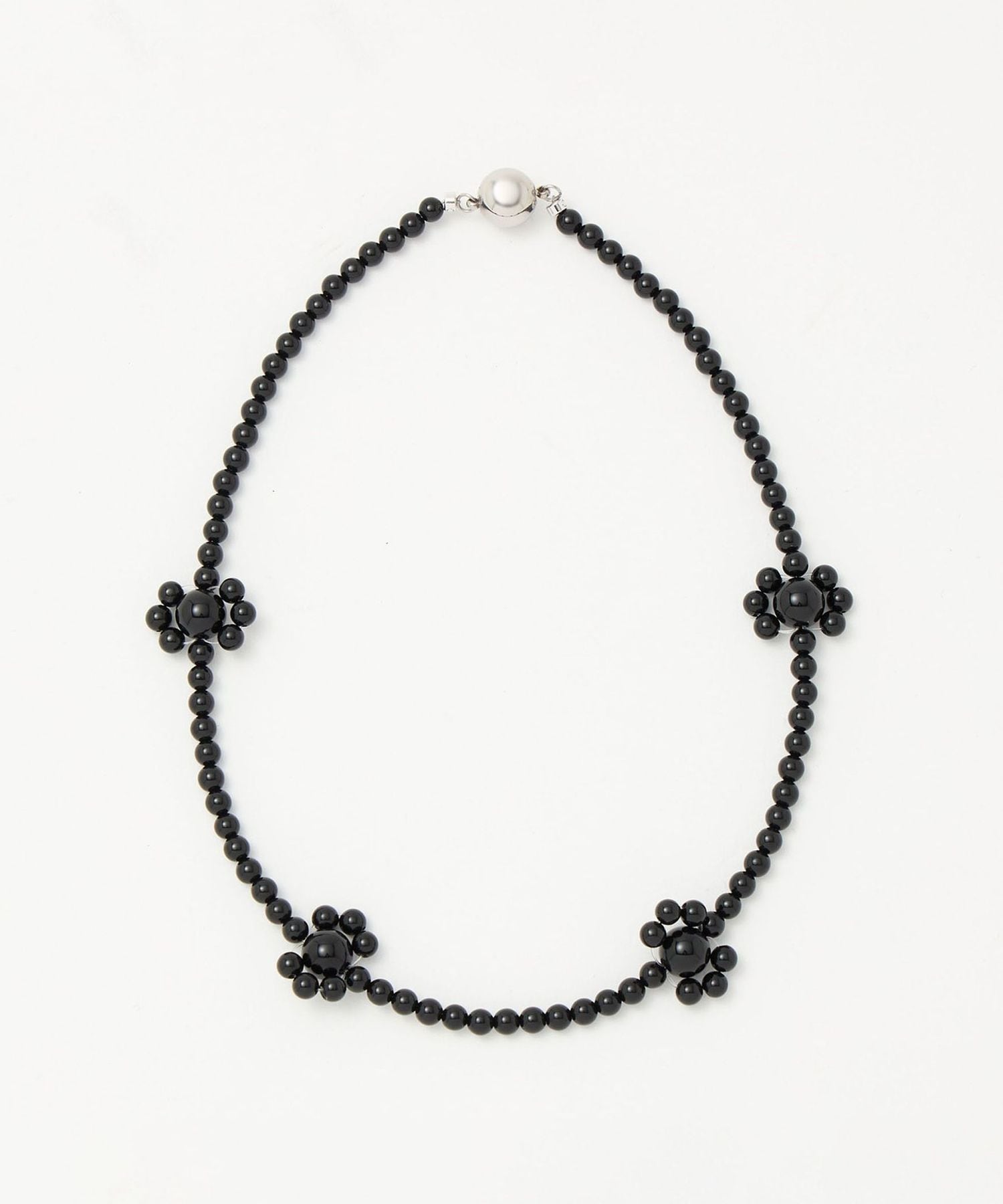 in mood＞ONYX FLOWER ネックレス