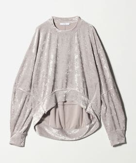 ASTRAET/＜ASTRAET＞ベロア スソジップ クルーネックカットソー/Tシャツ / カットソー