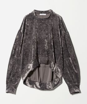 ASTRAET/＜ASTRAET＞ベロア スソジップ クルーネックカットソー/Tシャツ / カットソー