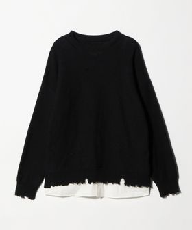 ASTRAET/＜MAISON MARGIELA＞ダメージ クルーネックニット/ニット / セーター