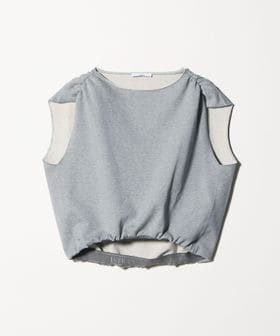 ASTRAET/＜ASTRAET＞ウラケ ボートネック ノースリーブカットソー/スウェット / パーカー