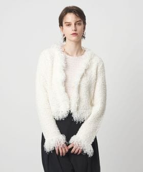 ASTRAET/＜ASTRAET＞フリンジ ノーボタンカーディガン/カーディガン / ボレロ