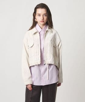 ASTRAET/＜ASTRAET＞コーティング ジップ デニムジャケット UNISEX/デニムジャケット