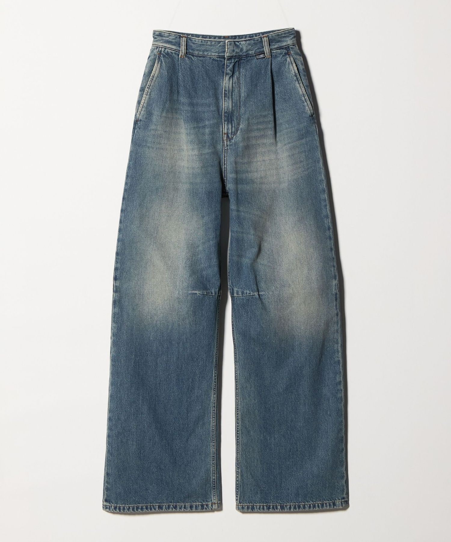MM6 Maison Margiela＞タック ワイドデニムパンツ